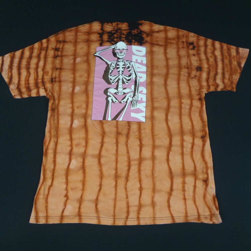 CHOMP DEAD SEXY SKELETON 2-SIDED - REVERSE TIE-DYE LARGE T-SHIRT L299